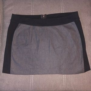 Bebe Grey and Black Mini Skirt